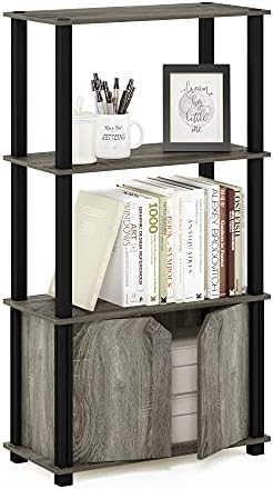 Furinno Go Green 4-Tier Storage Shelves, Book Shelf, French Oak