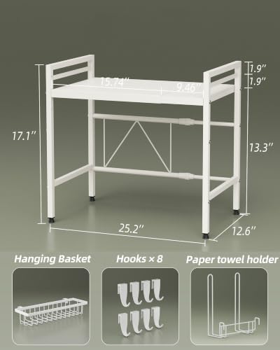NETEL 2 Tier Expandable Microwave Stand countertop,Microwave Oven Rack