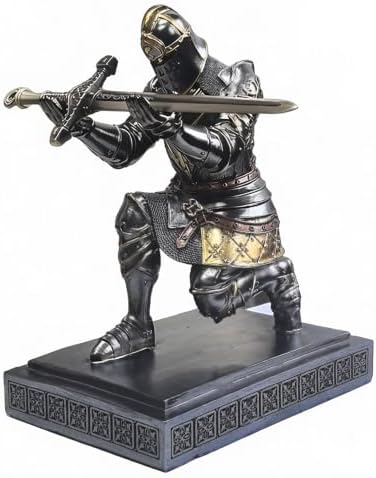 King's Guard Knight Pen Holder with a Letter Opener Desk Organizers Iron
