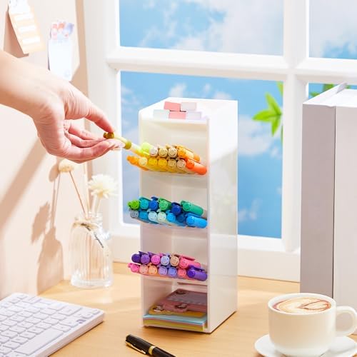 MotiMind Acrylic Pen and Marker Organizer for 50 Markers