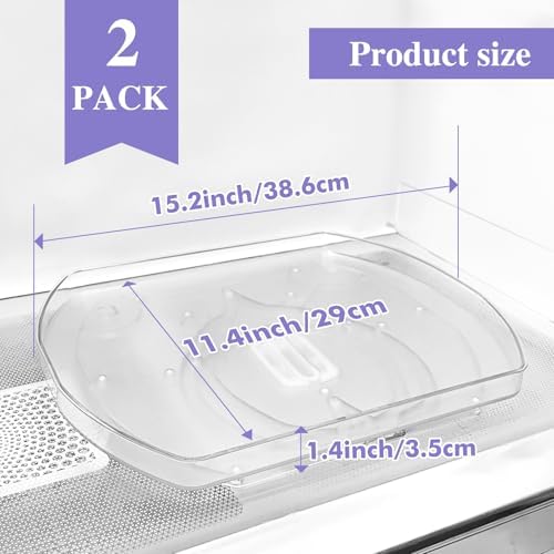 Incostar 360° Rotating Lazy Susan Turntable - Multifunctional Rectangular Organizer for Refrigerator, Cabinet, Pantry, a