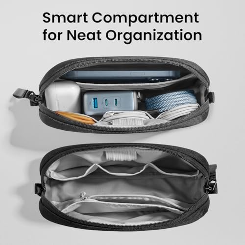 tomtoc Electronics Organizer Travel Case, Cable Organizer for Essentials