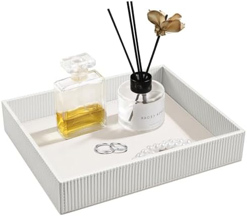 SITHON Valet Tray Desk Organizer PU Leather Catchall