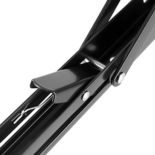 6 PCS 12 Inch Collapsible Folding Shelf Brackets, Wall Mount, Black