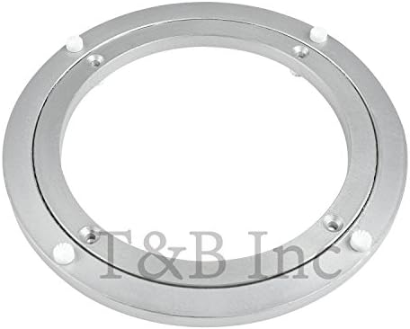 TamBee 10 Inch Lazy Susan Bearing Base - 130lb Capacity Aluminum Heavy Duty Lazy Susan Turntable Mechanism Kit for Smoot