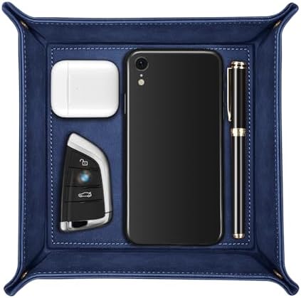 SITHON Valet Tray Desktop Storage Organizer Nightstand Caddy Holder