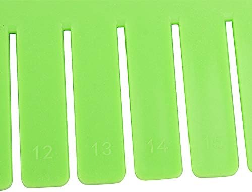 ZOENHOU 60 PCS Green Drawer Dividers, 12.6 x 2.8 Inch Adjustable Premium Plastic Drawer Divider Organizers for Makeup Dr