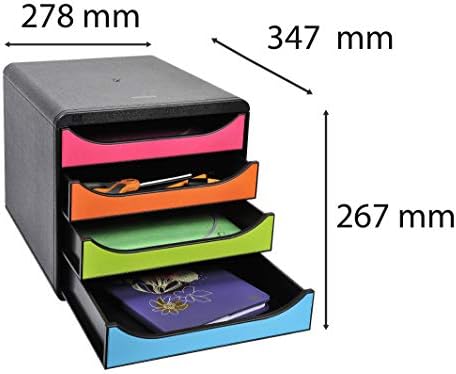 Exacompta Big-Box Iderama, 4 Drawers - Harlequin