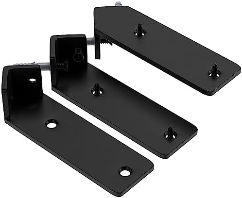 Corner Shelf Bracket, 7 inch 3-Pack 1/5" Thick Hidden Shelf Brackets