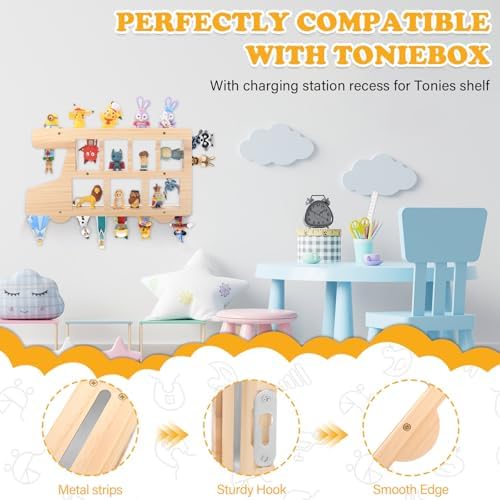 Storage Organizer Wall Shelf for Tonies Box Figures