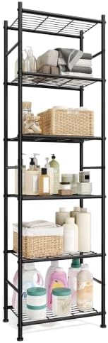 SONGMICS 6-Tier Wire Shelving Unit, Steel Storage Rack, Easy Assembly
