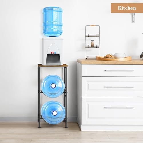 Water Jug Holder 5 Gallon Water Bottle Storage Rack Water Dispenser Stand with Top Shelf 5 gal water Jug Storage Rack fo