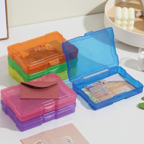 novelinks 12 Pack 4"x6" Photo Storage Boxes and Picture Organizer (Color)