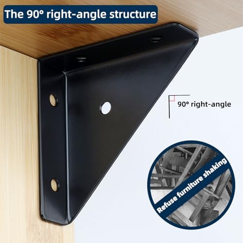 2-9/16" Corner Brace L Bracket for Wood – 20 Pack Right Angle Brackets