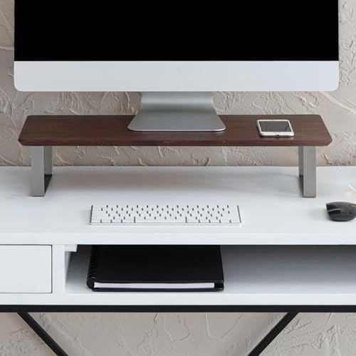 Anji Mountain Monitor Stand for Desk - Desktop Organizer & Laptop Riser, Ergonomic Monitor Riser, Space-Saving, Durable,