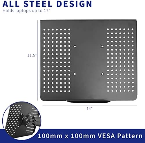 VIVO Black Laptop Tray for up to 17 in Devices, Stand-LAP2