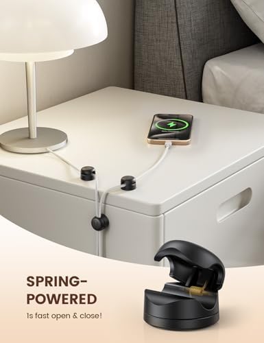 Lamicall 12Pack Rotating Cord Organizer, Desk Office Nightstand Accessories