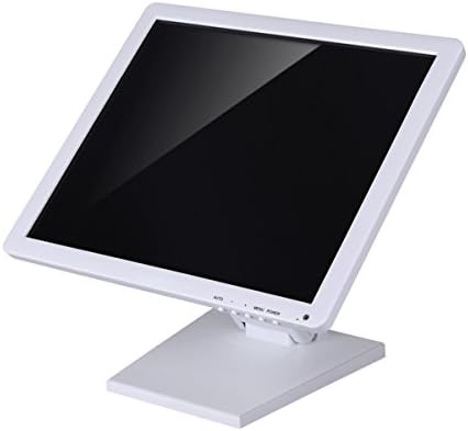 WEARSON Single Adjustable LCD Monitor Stand Mount Folding VESA Monitor Desk Stand with VESA Hole 75x75mm 100x100mm (Whit