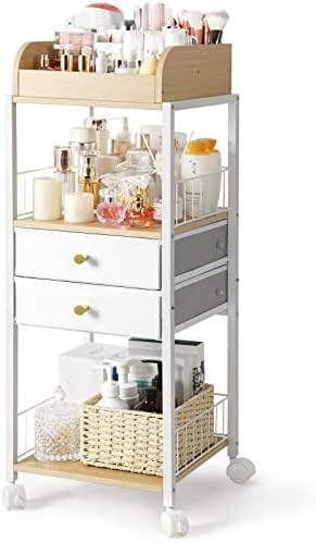 Makeup Organizer, Floor Skincare Organizers, Make Up Organizers and Storage with Drawers, Vanity Organizer Cosmetics Dis