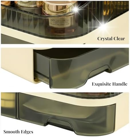 Makeup Organizer Countertop with Dual Drawers