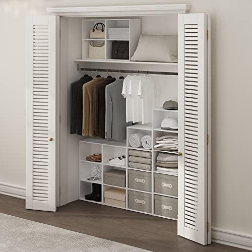 Furinno LUDER 2-Tier Book Shelf, Open Shelves Bookshelf, White