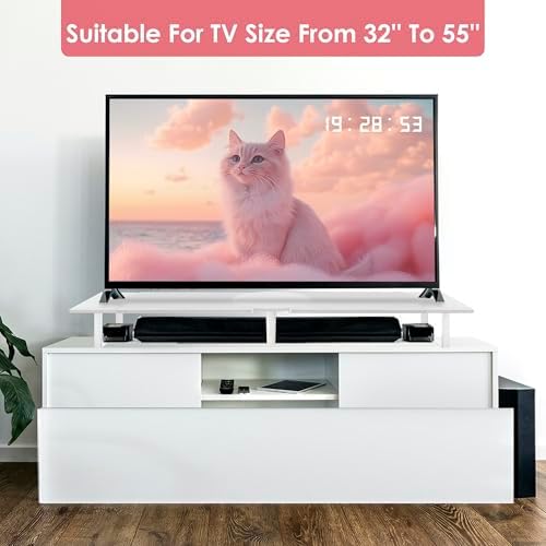 Across-Star Dual-Monitor Stand for Desk - Large Adjustable Length and Angle Riser for 2 Monitors, Double Computer Deskto