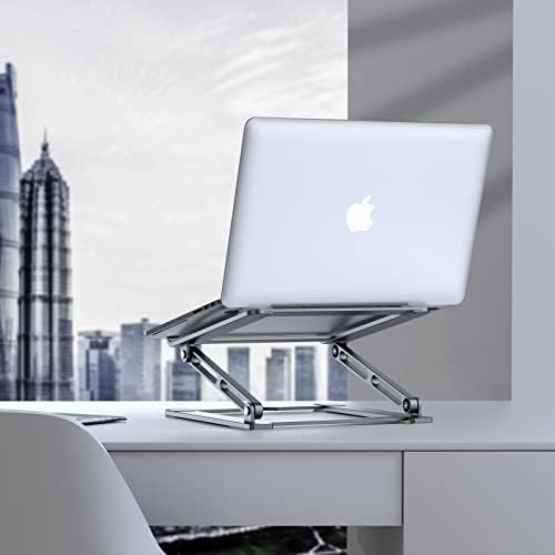 Laptop Stand for Desk - Adjustable Laptop Holder, Portable Laptop Riser with Multi-Angle Height Adjustable Computer Stan