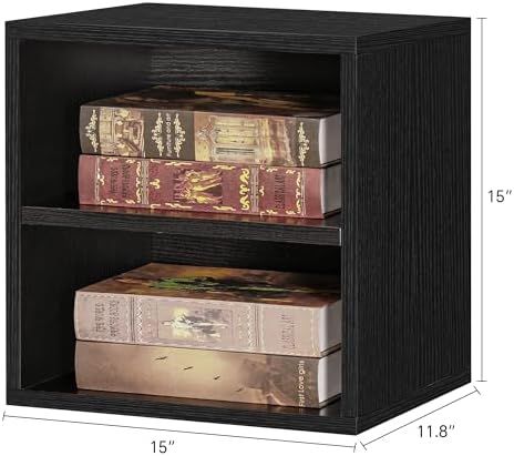FUSUNBAO DIY Cube Storage Organizer Stackable Cubes for Home Books Clothes Toy -Modular Cubby Storage System-Office Cubi