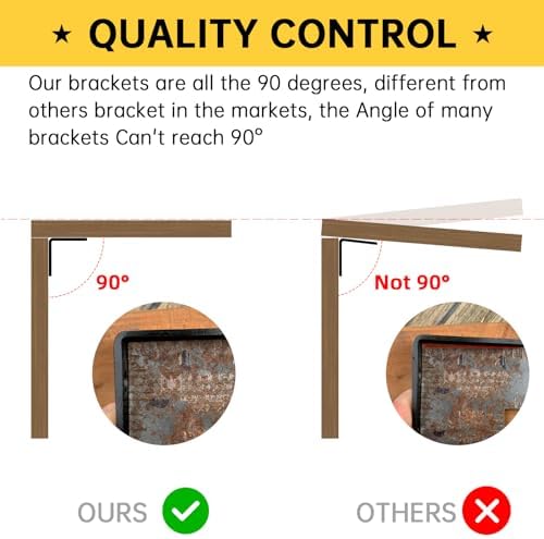 2x2X4 Inch Galvanized L Bracket for Wood (15pcs)