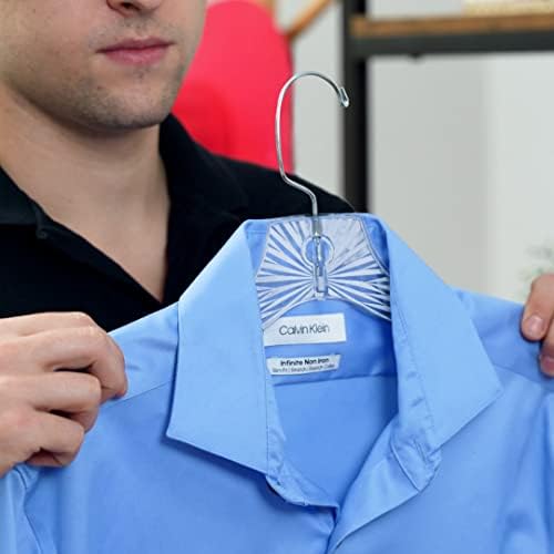Clothes Hangers Plastic Set of 12 Pack Heavy Duty Hangers Dresses, T-Shirts Shirt Dress Blouse Hangers for Closet Organization Crystal Hanger Women and Men Coat Hanger