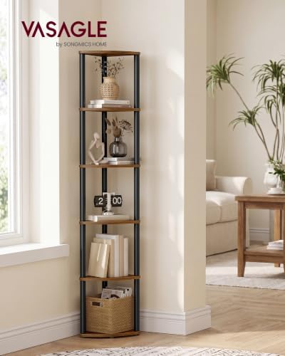 VASAGLE Superfast Toolless Assembly 6-Tier Corner Shelf