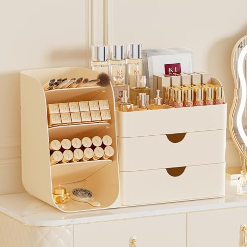 Makeup Organizer for Vanity Skincare Organizers Countertop, All Cream