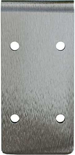 Ekena Millwork BKTM02X08X04EBCRS Steel Bracket Embrey, 2" W x 8" D x 4 1/4" H, Unfinished