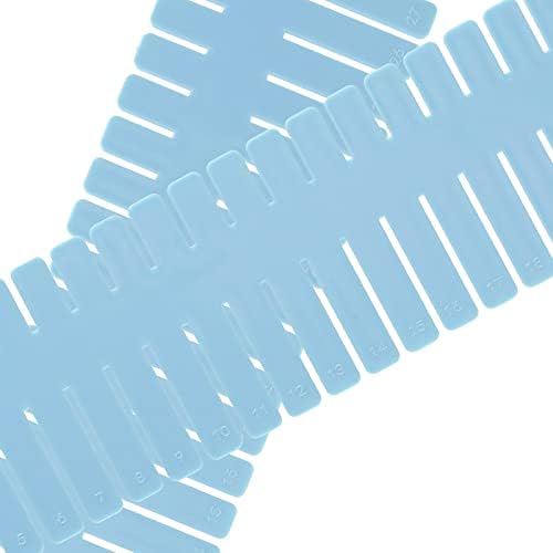 JOIKIT 60 PCS Blue Plastic DIY Grid Drawer Dividers, Adjustable Organizer, Household Storage Makeup Socks Underwear Orga