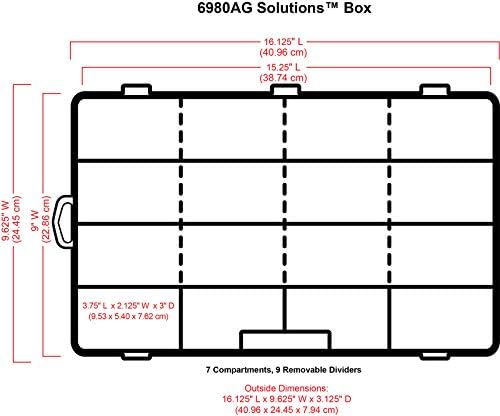 ArtBin XL Solutions Box Craft Organizer with Dividers, Clear