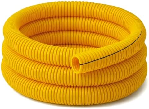 Electriduct 1/2" Split Wire Loom Conduit (0.5 Inch ID) - Yellow - 100 Feet