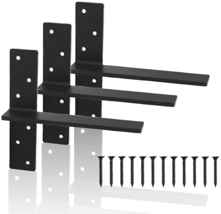 3 Pcs 3/8" Thick Floating Shower Bench Brackets 12"x11"x2.5"