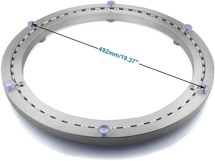 Aluminum Heavy Duty Lazy Susan Rotating Turntable Bearing Swivel Plate Hardware for Dining-Table (20 inch (14mm))