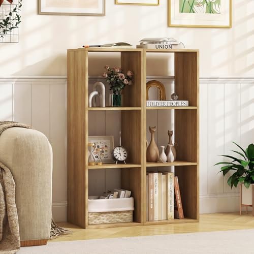 Tangkula 3-Cube Bookcase, 4-Tier Bookshelf with Open Compartments, Freestanding Cube Storage Organizer with Anti-Topplin