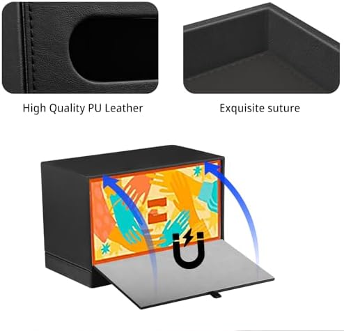 Extra Large Tissue Box Cover with Storage Tray,Rectangle Tissue Box Holder