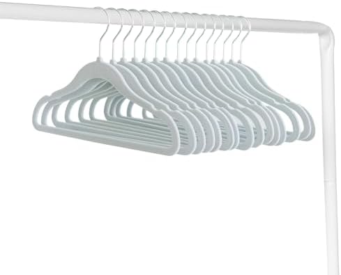 3 Sprouts Velvet Baby Hangers, Non Slip Slim, Blueberry Blue, 30 Pack