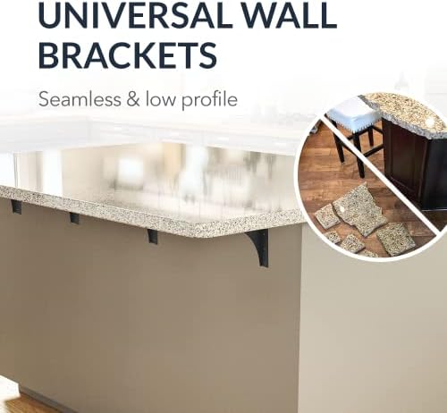 Iron Supports Universal Heavy-Duty Commercial Bracket - Industrial Support Brackets - Steel Mounting Bracket for Shelves