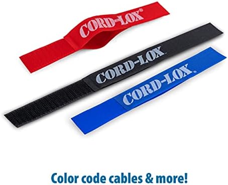 Closed-Loop Series Cable Ties - Reusable Cable Straps for A/V, Musicians, Stage and Industrial Uses, Cable Organizer for