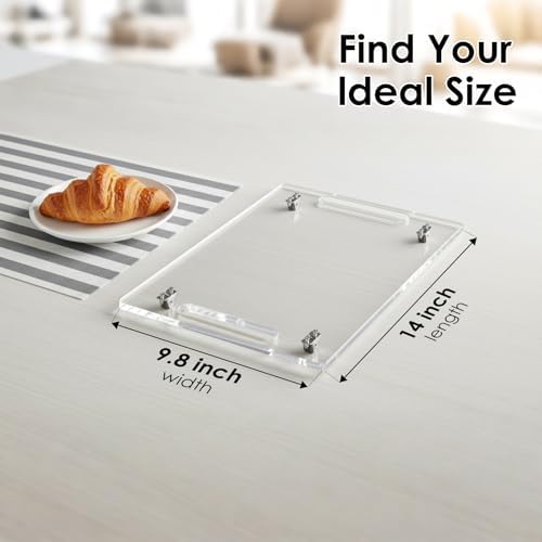 HAYVAN Appliance Slider for Kitchen, Acrylic Sliding Tray, 9.8x14 in, Clear