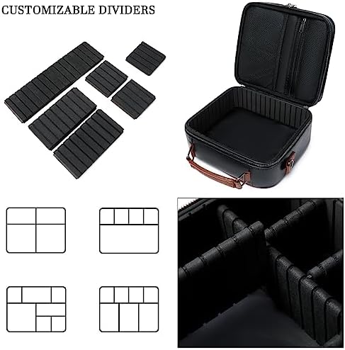 KYALOU Electronics Travel Organizer, Large Electronic Accessories Cable Case with Adjustable Dividers, Waterproof Tech S