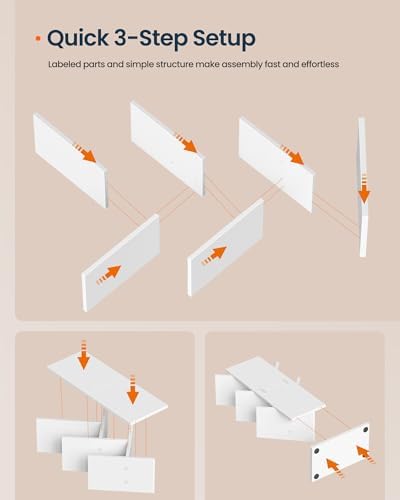 SONGMICS Home 5 Tier Tree Bookshelf, Bookcase, Small Corner Shelf, Space Saving Book Tree for Home Office, Bedroom, Livi