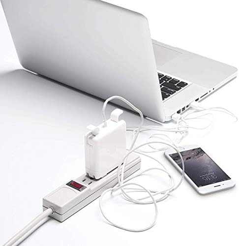Bluelounge CableBox Mini Cable Management with Small Surge Protector, Black (CBM-BL)