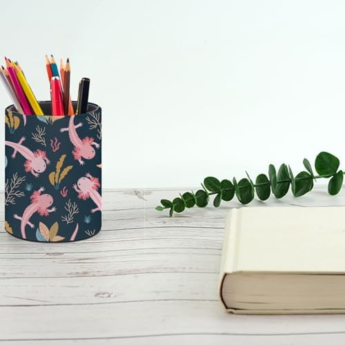 Cute Axolotl Pen Holder Pencil Cup for Desk Organizer