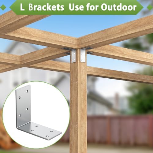3x3 Inch Galvanized Steel L Shape Furniture Wall Support Brackets