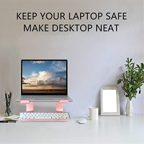 Urmust Laptop Stand for Desk, Pink, Up to 15.6" Laptop